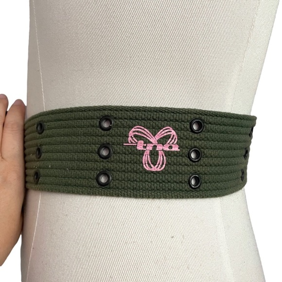 Aritzia TNA Green Military Style Webbed Cotton Belt - M/L - Picture 3 of 5